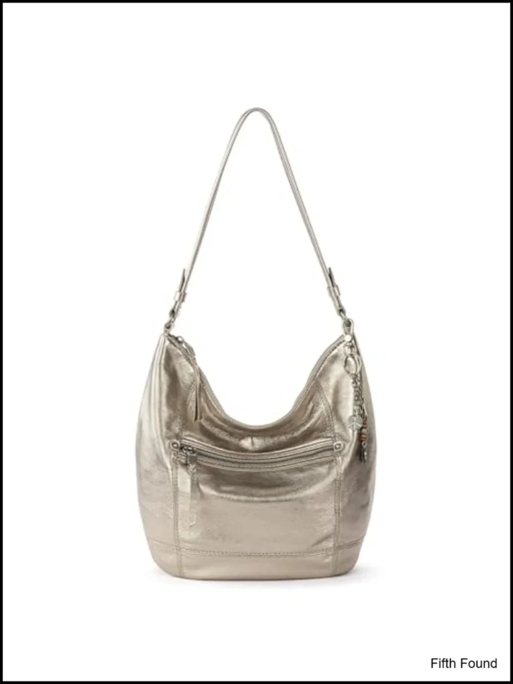 Sequoia Leather Hobo Bag - Large Slouchy Shoulder Purse, Zip Pocket